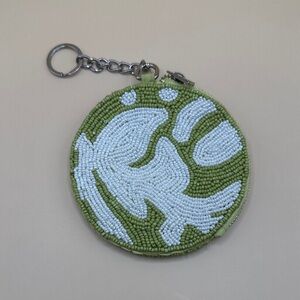 Elegant Beaded Key & Card Holder